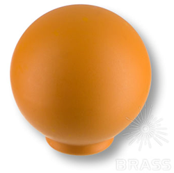 626NAX Ручка кнопка детская коллекция , выполнена в форме шара, цвет оранжевый матовый